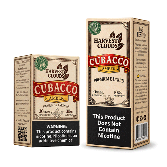 Cubacco Box & Bottle Of Salt Nicotine
